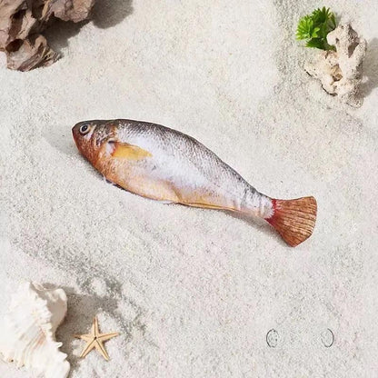 3-Pack Rechargeable Interactive Cat Fish Toys - Realistic Flapping Sardine, Saury, and Yellow Croaker Designs, 7.1 Inches, Tap-Activated with 3 Flap Modes and Catnip, Suitable for All Cat Breeds