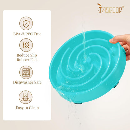 Slow Feeder Bowl for Large and Medium Dogs, Anti-Gulping Design to Prevent Bloat and Choking