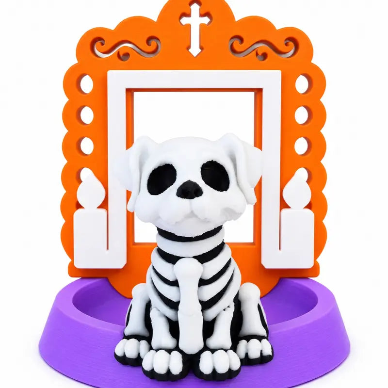 Customizable Pet Memorial Bowl - Día De Los Muertos Dog Altar - Personalized Remembrance Gift - Pet Loss Memorial Decor